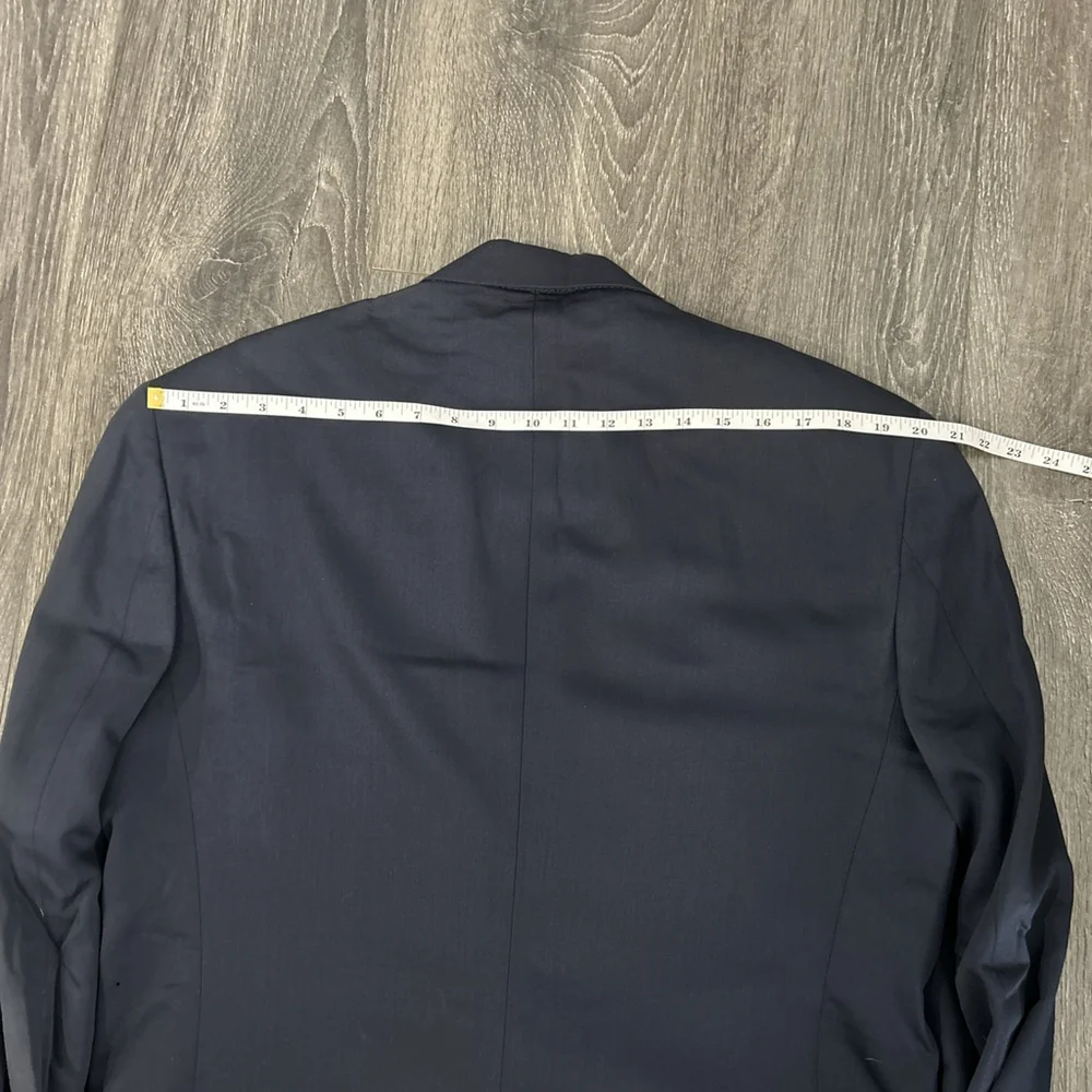 Murano Navy 44R Two Button Blazer No Size Tag See Measurments
